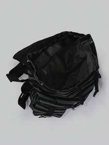 DareSee 1个极简大容量多口袋条纹背包，学生背包，返校必备，大学书包，大学必备圣诞礼物