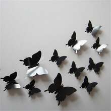 3D Butterfly Wall Sticker, Modern Plastic Butterfly Sticker For Wedding, Home, Stickers, Wall Decal, Vinyl Decal For Home Decorations, Spring Decoration Items Refresh Your Home, Rama Decoration Stickers Gifts Birthday Graduation School Decor School Surprise Dormitory Decor Back To School Room Decor School Supplies