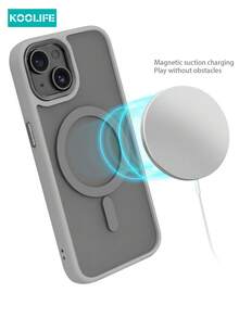 Koolife 1 件磁性充电、防摔、防震、喷油哑光纹理手机保护壳、个性化镜框设计带大摄像头孔、PC+TPU 材质、兼容 17/17 Air/17 Pro Max/16/16pro/16plus/16promax/11/11pro/11promax/12/12pro/12promax/13/13pro/13promax/14/14plus/14pro/14promax/15/15pro/15plus/15promaamsung Galaxy S25Ultra/24Plus/23/Galaxy 22 - 鈦金灰 - 查看 4