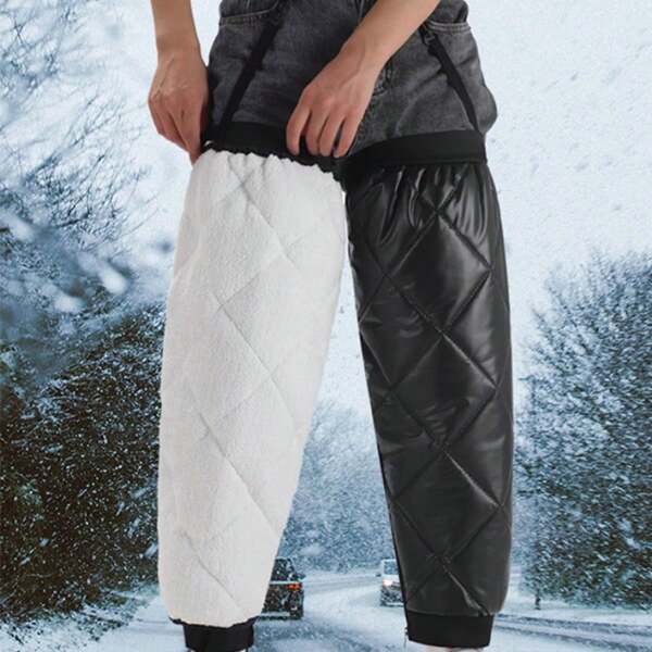 1pc Electric Motorcycle Knee Warmer, Windproof Knee Protector For Riding In Winter, Unisex