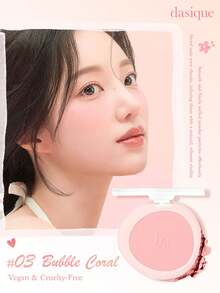 Dasique Matte Blush Palette, Highly Pigmented Long-Lasting Luminous Blush, Natural Makeup, Fashion Cosmetic Brand, Essential Christmas Gift For Women, Bridal Makeup, Summer, Valentine's Day, Vacation - #03 Bubble Coral - 查看 3
