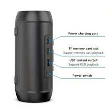 Hallowmas Christmas, Outdoor, Family Gathering Wireless Speakers, Two-Channel System, Long Battery Life, Available In Red, Blue, Or Black, Suitable For Gifts, Outdoor Family Gatherings, And Events - 紅色 - 查看 6