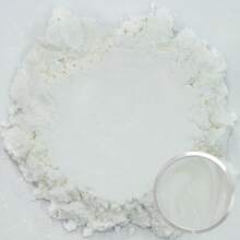 Matio Mica Powder, 1.8oz/ 50g White Pearlescent Effect Mica Powder Epoxy Resin Natural Color Pigment Soap Making, Bath, Candle Dye, Resin, Paint,Nails,Jewelry, Slime Pigment - 白色 - 查看 1