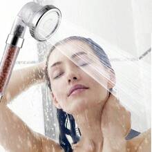 High Pressure Shower Head, Ionic Filter Showerhead With 3 Setting, Water Saving And Stone Filter Beads Handheld Shower  (No Hose) - White - View 4