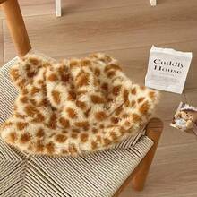 Christmas Deer Pattern Plush Gloves Winter Outdoor Riding Convenient Thick Warm Windproof 3 Pieces Set Women Men Thermal Touch Screen Cold Weather Mittens Soft Cozy Holiday Gift - Multicolor - View 9