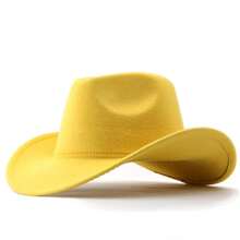 1 Women's Polyester Western Cowboy Hat, Unisex Vintage Style Hat, Silver Round Shape Decoration, Suitable For Daily Casual Wear, Western Cowboy Party, Bar Cowboy (One Size Fits All) - Silver Bull Brim Hat - View 22