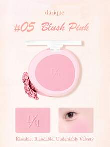 Dasique Matte Blush Palette, Highly Pigmented Long-Lasting Luminous Lightweight Natural Blush Makeup, Fashion Women's Cosmetic Brand, Essential Christmas Gift For Her, Bridal Wedding, Summer, Valentine's Day, Vacation - #05 Blush Pink - 查看 5