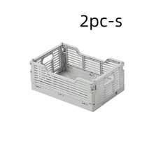 1PC Modern Stackable Plastic Storage Baskets, Foldable Organizer Boxes For Snacks, Fridge & Desktop, Home & Office Organization - Multicolor - View 14