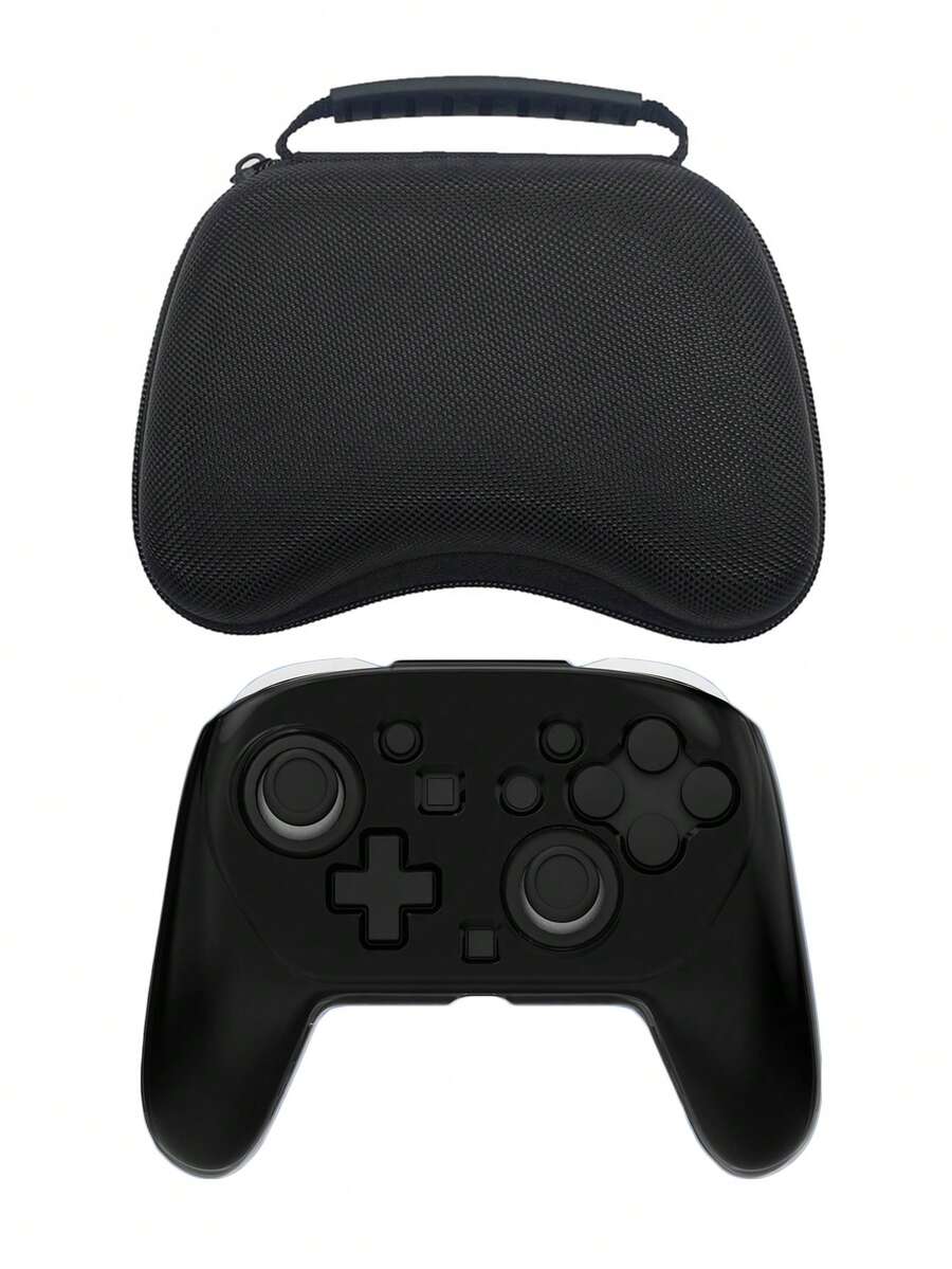 1pc Shockproof Carrying Case + 2pcs Ergonomic PC Protective Covers For Nintendo Switch 2 Pro Controller, Provides Full Protection Against Drops, Scratches, Sweat, Enhances Gameplay Experience - Multicolor - View 1