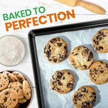 Large Non-Stick Carbon Steel Baking Sheet, Suitable For Baking Jelly Rolls, Replacement Oven Tray, Heavy Duty And Easy To Clean - Black, Cookie Cake Pan Set, Rectangular Baking Tray For Cakes, Breads, Cookies, Commercial Or Home Use - Black - View 5