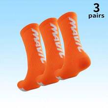 1/2/3/7 Paar Mehrfarbige Sport Crew Socken für Herren & Damen, Volleyball, Basketball, Fitness, Radfahren, hochelastische atmungsaktive feuchtigkeitsableitende Buchstaben Sport Socken - A - Übersicht 28