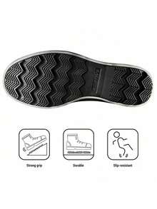 Men's Insulated Waterproof Winter Snow Boots Warm Outdoor Boots For Cold Weather - Grey - View 4