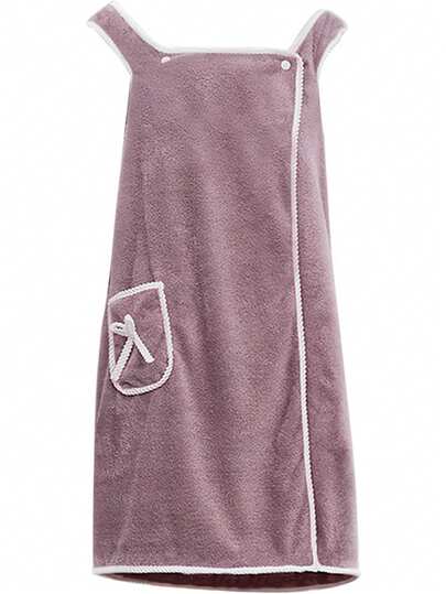 Juego de toallas de baño vestible - adulto con toalla de baño de almacenamiento de bolsillo de almacenamiento de bolsillo de terciopelo fuerte absorbente secado rápido - adecuado para su uso después del baño - no se preocupe por volver a caer a la escuela para el salón de belleza casa cuarto de baño