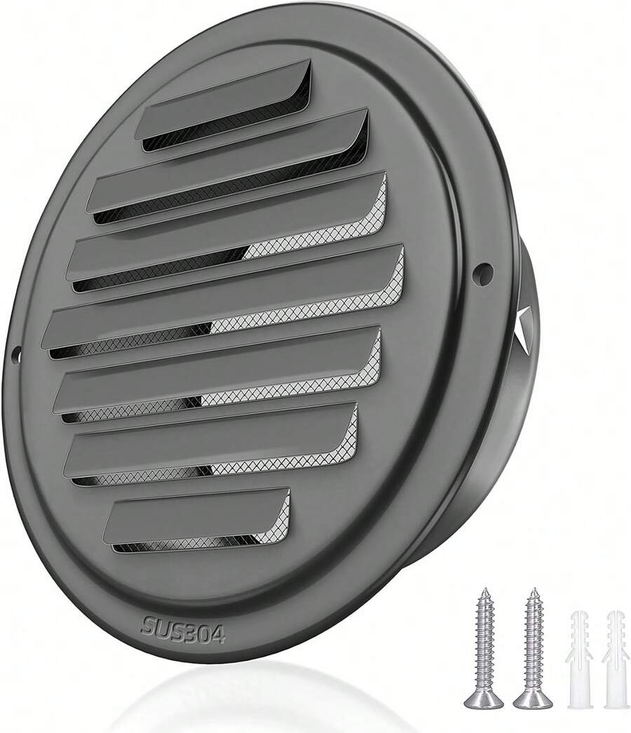 Hood Vents - 70毫米黑色油漆蓋 - 查看 1