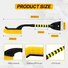 1pc Car Snow Brush Ice Scraper Sweeping Shovel For Winter Handle Auto Glass Cleaning Tool Remover Auto Windshield Accessories, Car Snow Shovel Car Snow Shovel Artifact Multifunctional Deicing Shovel Snow Scraper Snow Brush Tool Winter Snow Removal, Car Snow Removal Artifact Multifunctional Car Deicing Shovel Snow Scraper Snow Brush Tool Winter Snow Removal, Detachable, 360° Rotating
