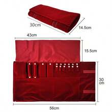 Foldable Velvet Jewelry Storage Pouch, Portable Travel Organizer For Rings, Earrings, Pendants, Necklaces, Bracelets - Storage Bag - View 9