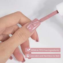 Nude Pink Gel Polish, 0.5 Fl Oz HEMA & TPO Free Soft Pink Gel Nail Polish Soak Off U V LED Fall Winter Nail Art Design Manicure Salon For Women Fgirl{Inchcolor_nameinch:InchOpaque-NudePinkinch} - 不透明裸粉色 - 查看 6