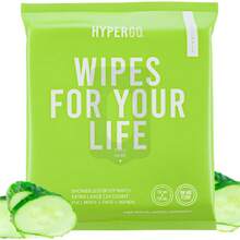 HyperGo XL Body Wipes For Women & Men – 12" X12" Rinse-Free Full Body Cleansing Wipes 20 Count Pack - Cucumber | , Hypoallergenic, Aloe-Infused | Gym, Festival, Camping Essentials,25837646 - 黑色 - 查看 1