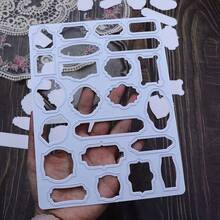 1 Khuôn cắt kim loại thiết kế nhãn, thích hợp cho việc tự làm sổ lưu niệm, thiệp giấy, thiệp chúc mừng, album và đồ thủ công trang trí nhà cửa - Bạc - Xem 9