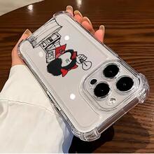 Funda Adorable de Anime Mafalda para iPhone 16, 15, 14, 13, 12, 11 Pro Max, X, XR, XS Max, 8 Plus - Cubierta Trasera Suave Transparente Antigolpes - Color 1 - Ver 4
