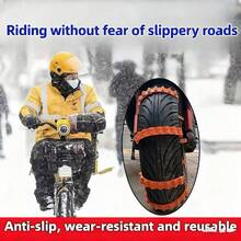 10pcs Portable Car Anti-Slip Chains, Universal Anti-Skid Tire Traction Belts Suitable For SUV And Sedan, High Traction Anti-Slip Chains, Easy To Install Traction Belts, Durable Winter Emergency Traction Accessories - Multicolor - View 8