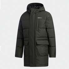 Adidas M WINT DWN PRKA Men's Hooded Warm Winter Down Jacket, Sports Down Jacket GJ8779 - Brown - View 1