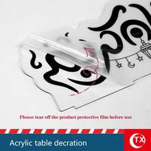 1pc Transparent Acrylic Desktop Decor With Star & Crescent Pattern, Featuring Arabic Calligraphy Hollow-Out Design, Ramadan Home Decoration, Perfect For Ramadan Family Gatherings, Festivals, Islamic Cultural Events, Gifts For Friends, Family, Arabic Culture Enthusiasts, Mosque Decor