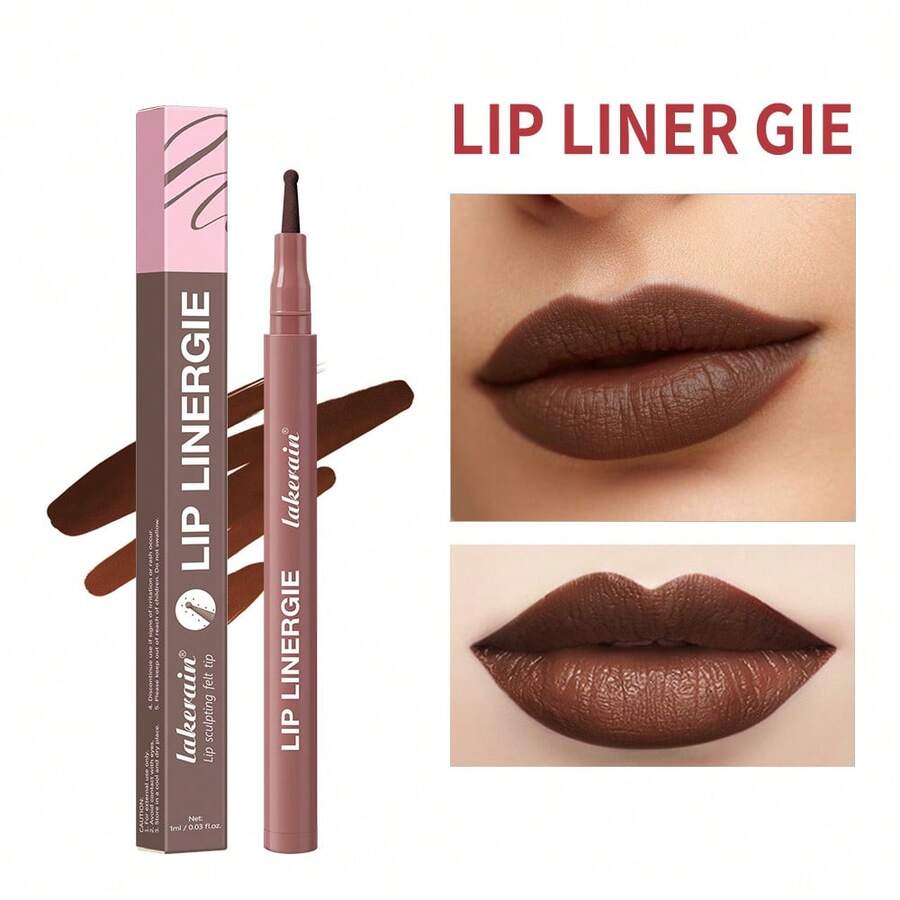 Lakerain Innovative Felt-Tip Lip Liner Pencil, Long-Lasting And Smudge-Proof Lip Liner - Nhiều màu - Xem 1