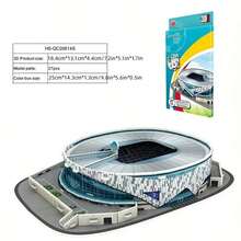 DIY 3D Paper Puzzle Kit - Football Stadium Series | Colorful Assembly Model | Educational Toy For Youngsters & Sports Fans | High-Quality 3D Jigsaw With Detailed Soccer Field Design, Puzzle Toys,The Perfect Halloween Gift For Puzzle Lovers - Multicolor - View 22