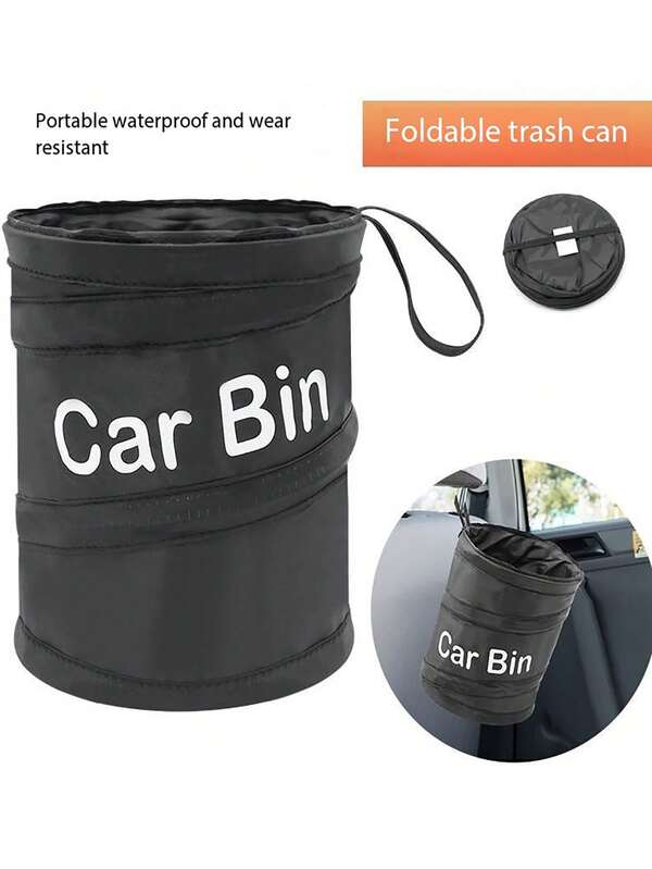 1 Stück - Ein versiegelter und auslaufsicherer Automüllbehälter zur Verwendung im Fahrzeug. Ein kreatives Aufbewahrungsbehältnis zum Aufhängen für Gegenstände, mit Aufbewahrungstasche für die Rückenlehne - Autozubehör, ein Geschenk für Männer.
