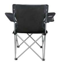 Ozark Trail Basic Quad Folding Camp Chair With Cup Holder, Black, Adult - màu đen - Xem 2