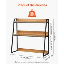 Desktop Bookshelf - Ironwood 2 Schichten Holzfarbe ungeladen - Visualizzare 3