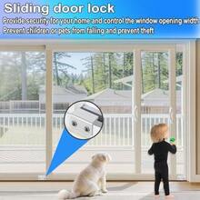 [4 Sets] Sliding Window Lock With Key Aluminum Alloy Adjustable Security Lock (Silver) Single Hole Quick Installation Anti-Theft And Anti-Theft Suitable For Vertical/Horizontal Windows - Silver-large - View 10