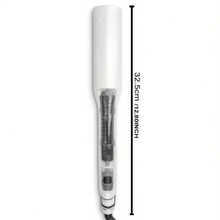 UKLISS 专业蒸汽直发器，沙龙级纳米钛陶瓷蒸汽直发器，带可拆卸梳子和数字液晶显示屏，5 级可调温度 - 英規插(220-240V) - 查看 6