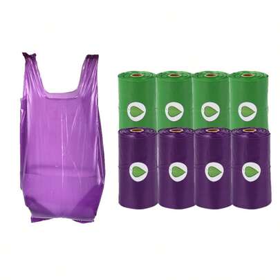 8Rolls/120Bags,24Rolls/360Bags Dog Poo Bags -Leak Proof And Extra Thick Poop Bags With Tie Handles, 15 Bags On A Roll, Strong Waste Bags