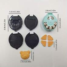 Mini Toaster Ofen Modell Ornament, Miniatur Backofen Zubehör, Miniatur Küchen Backszene Requisit Modell, Miniatur Heim Szene DIY, Sammlerstück Geschenk für Hobbykünstler und Enthusiasten - Verschiedenfarbig - Übersicht 3