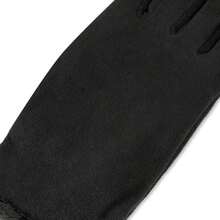 Isotoner Women's Stretch Fleece Touchscreen Texting Cold Weather Gloves With Warm Soft Lining SmartDRI Black One Size - 如圖 - 查看 3