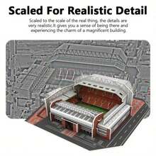 DIY 3D Paper Puzzle Kit - Football Stadium Series | Colorful Assembly Model | Educational Toy For Youngsters & Sports Fans | High-Quality 3D Jigsaw With Detailed Soccer Field Design, Puzzle Toys,The Perfect Halloween Gift For Puzzle Lovers - Multicolor - View 7