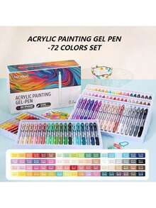 Bút Languo New Clicker D-200 cỡ lớn, viết được nhiều màu, dạng gel mềm, 6 ngòi, bút dạ quang, đầu 0,7mm, thân trong suốt, thích hợp để vẽ, tô sáng, ghi chú của học sinh, vẽ, làm sổ tay hướng dẫn, sử dụng trong văn phòng - Nhiều màu - Xem 8