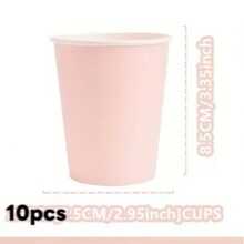 Dieses 100 Stücke rosa besticktes Einweg-Geschirr-Set beinhaltet 25 Dinner-Teller, 25 Dessert-Teller, 25 Papierbecher und 25 Servietten. Dieses praktische Geschirr-Set ist perfekt für Camping, Picknicks, Garten-Grillabende, Hochzeiten und Geburtstagsfeiern.