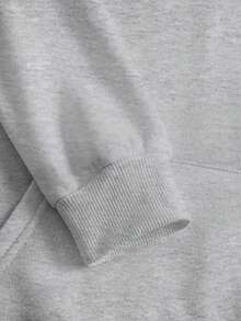 Autumn-Winter Hooded Sweatshirt for Men: Slightly Stretchy Fit, Perfect as Outdoor Casual Daily Pullover – Festival Essential - Gris - Ver 4