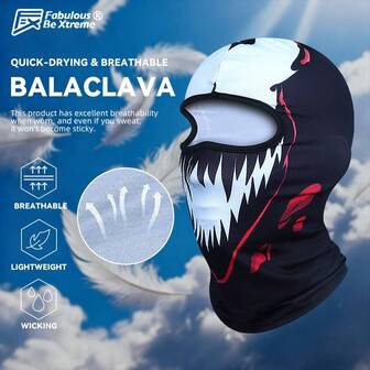 Fabulous Be Xtreme Outdoor Cycling Sports Balaclava Headwear, Breathable Quick-Dry Face Mask