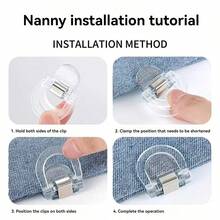 2/4/6/8/10pcs Pants Leg Extender Clips, Invisible Pant Leg Shortener Adjustable Clips To Fix Too Long Pants