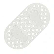 Tapete Antideslizante para Baño con Ventosas y Relieve de Masaje Alfombra de Ducha para Relajar y Evitar Resbalones Accesorio Baño Antiderrapante Hogar Hotel Spa - transparente - Ver 1