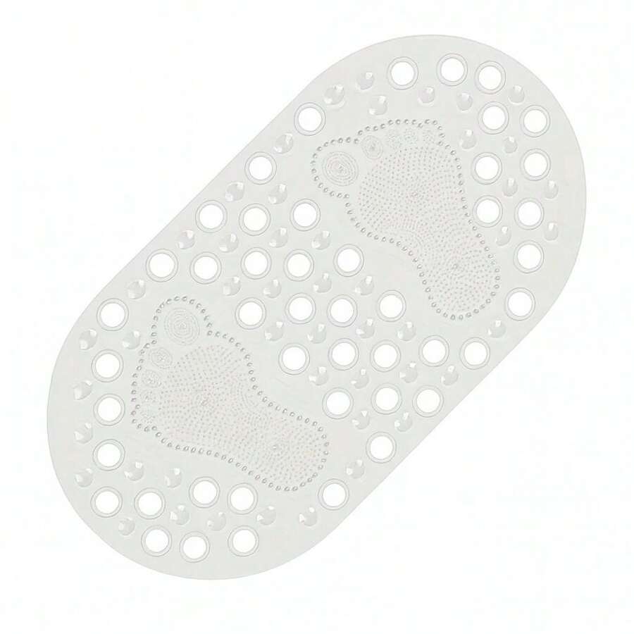 Tapete Antideslizante para Baño con Ventosas y Relieve de Masaje Alfombra de Ducha para Relajar y Evitar Resbalones Accesorio Baño Antiderrapante Hogar Hotel Spa - transparente - Ver 1