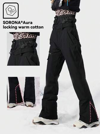 VECTOR MOTION Hiber Straight Ski Pants, Unisex, Padded, Stretchy, Durable, Breathable, For Single/Double Board Skiing