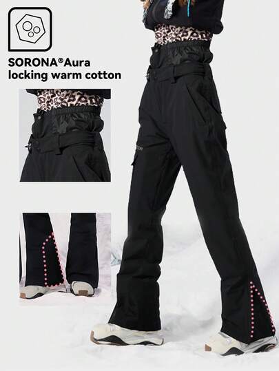 VECTOR MOTION Hiber Straight Ski Pants, Unisex, Padded, Stretchy, Durable, Breathable, For Single/Double Board Skiing