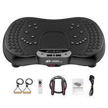 GartistGo Vibration Fitness Platform For Home Training, Whole Body Workout, And Shaping With Rope Skipping Function - 黑色 - 查看 9