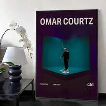 1张无框高清艺术海报，MUSE乐队 - Omar Courtz数字专辑封面，可打印数字海报，家居装饰，拉丁都市风格，现代艺术装饰风格帆布画海报，适合青少年男孩房、客厅、卧室、游戏室家具装饰，节日礼物创意 - 彩色 - 查看 16