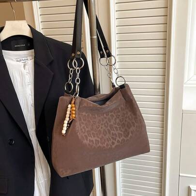 حقيبة كتف قابلة للتحويل ذات سعة كبيرة للتنقل اليومي، موضة خريف/شتاء 2025